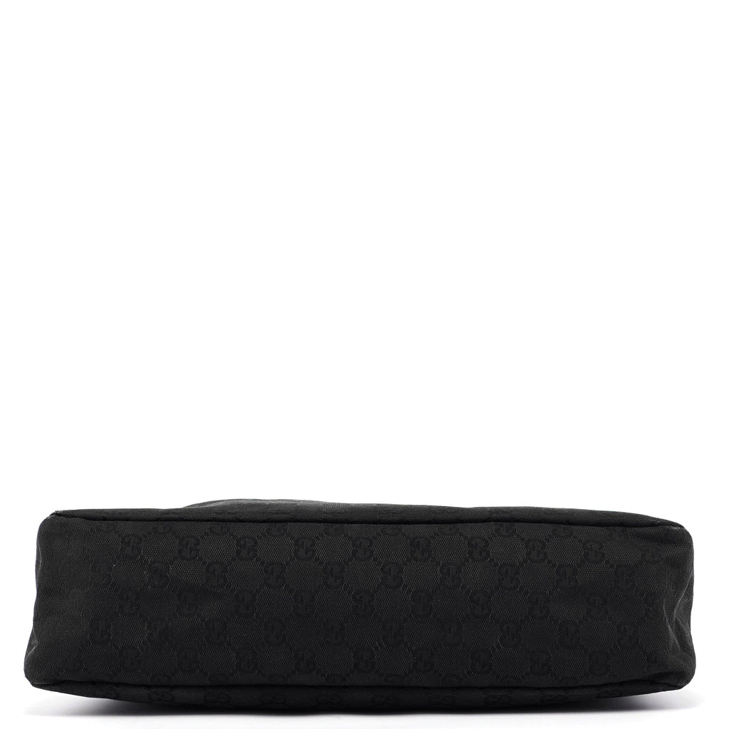 Black Horsebit Hobo Shoulder Bag