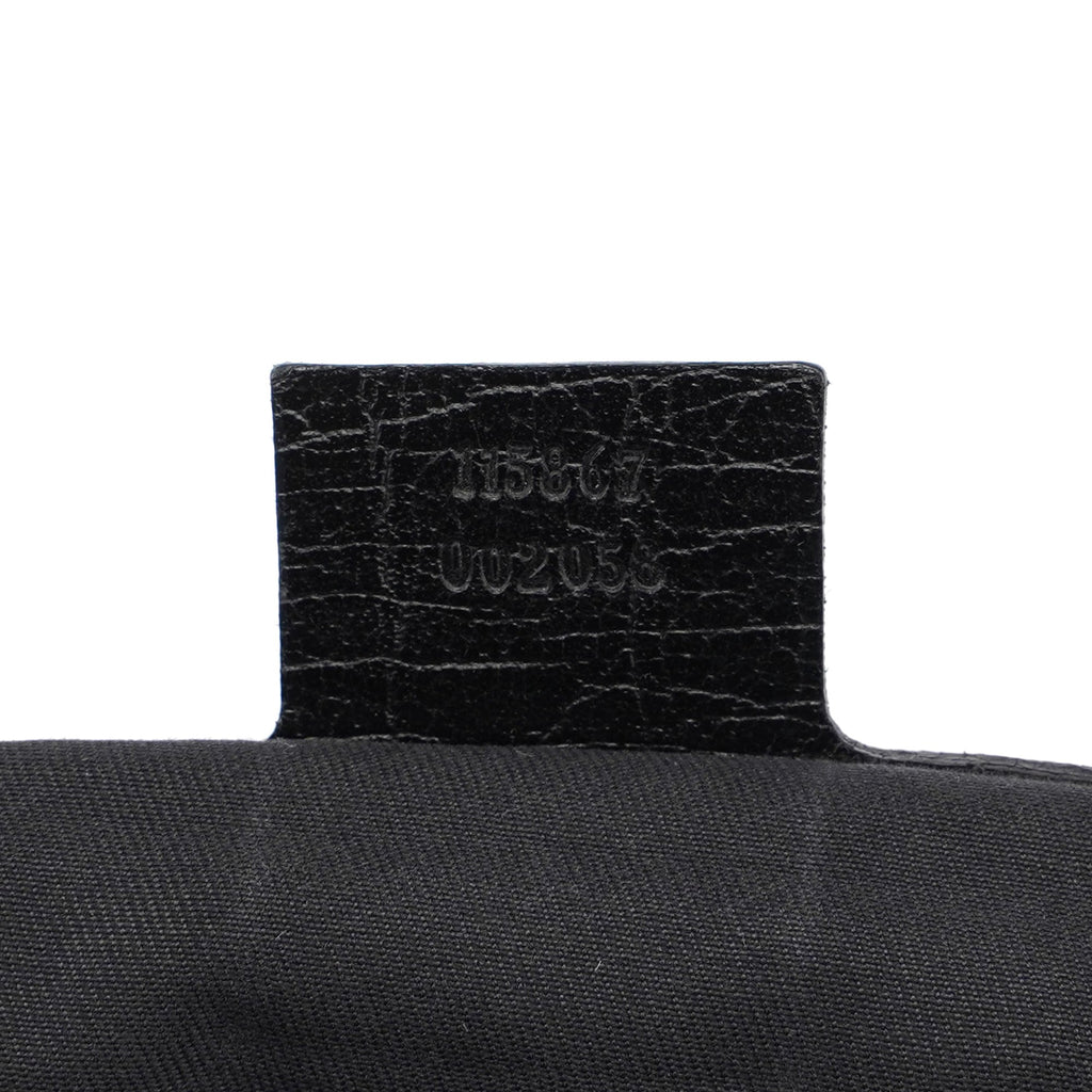 Black Horsebit Hobo Shoulder Bag
