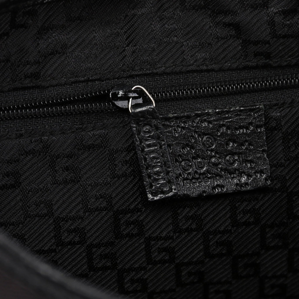 Black Jackie Bamboo Shoulder Bag