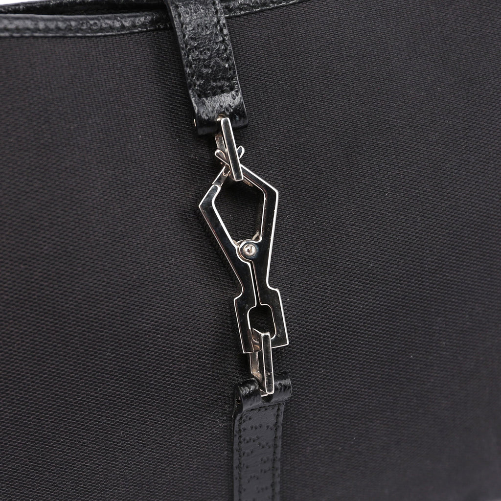 Black Jackie Bamboo Shoulder Bag
