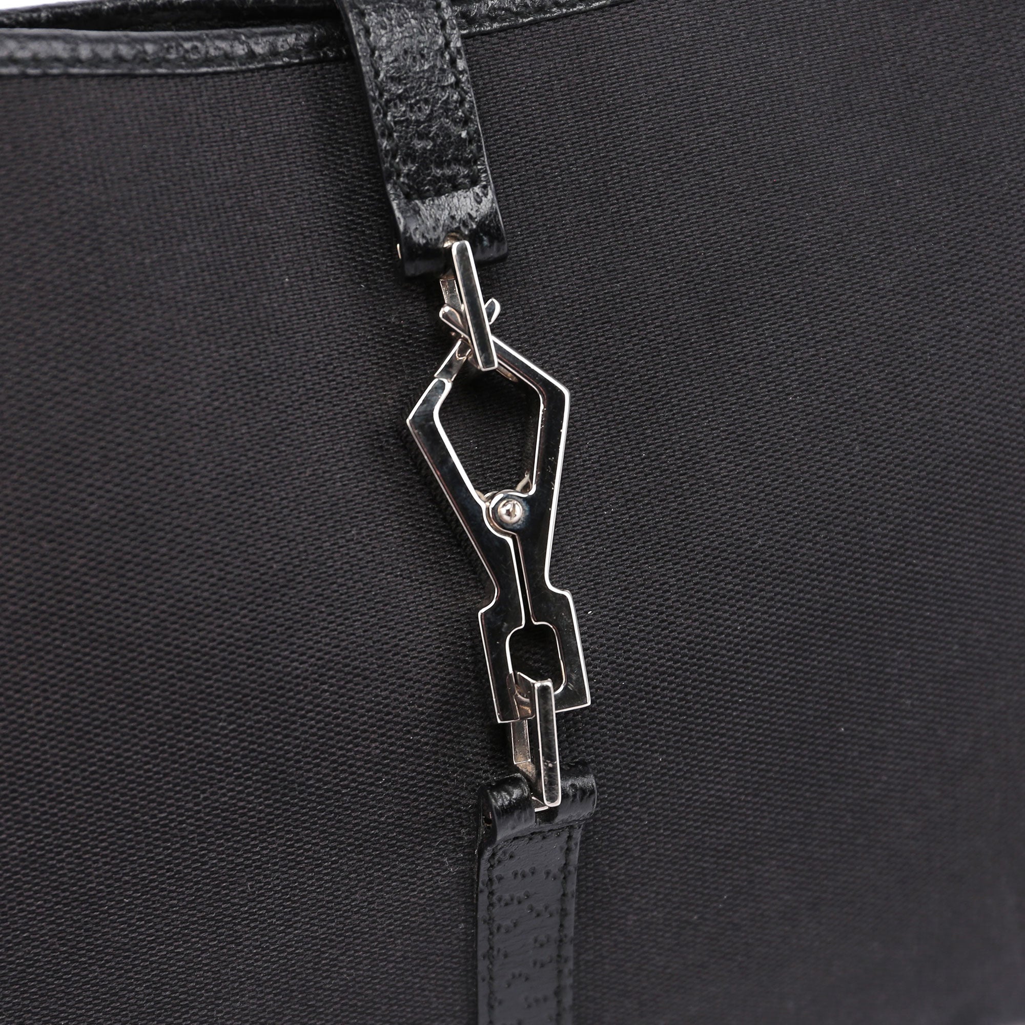 Black Jackie Bamboo Shoulder Bag