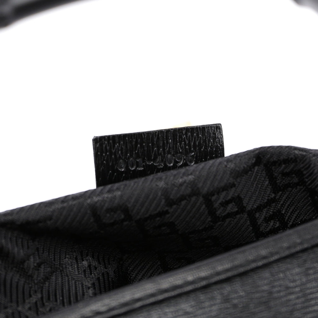 Black Jackie Bamboo Shoulder Bag