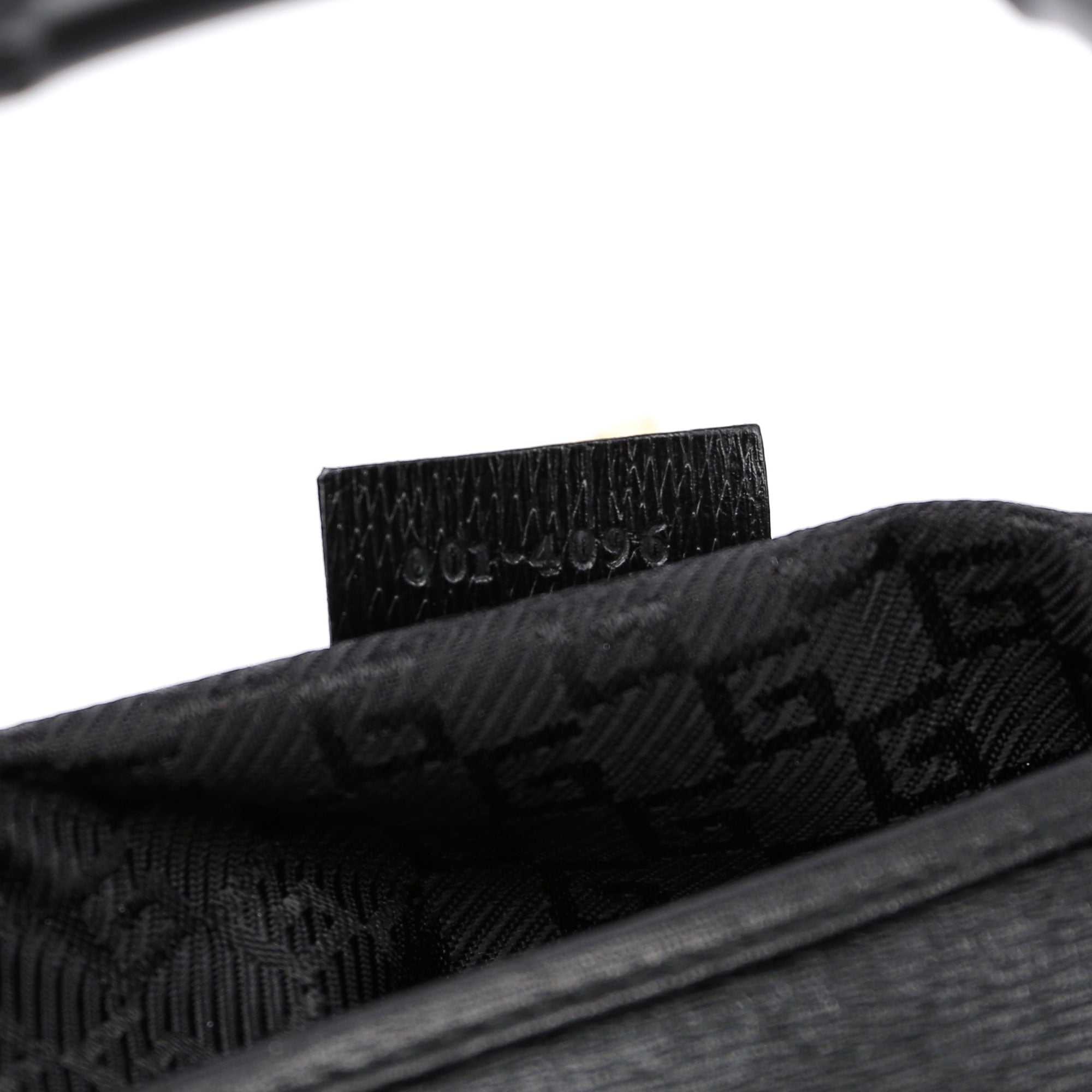 Black Jackie Bamboo Shoulder Bag