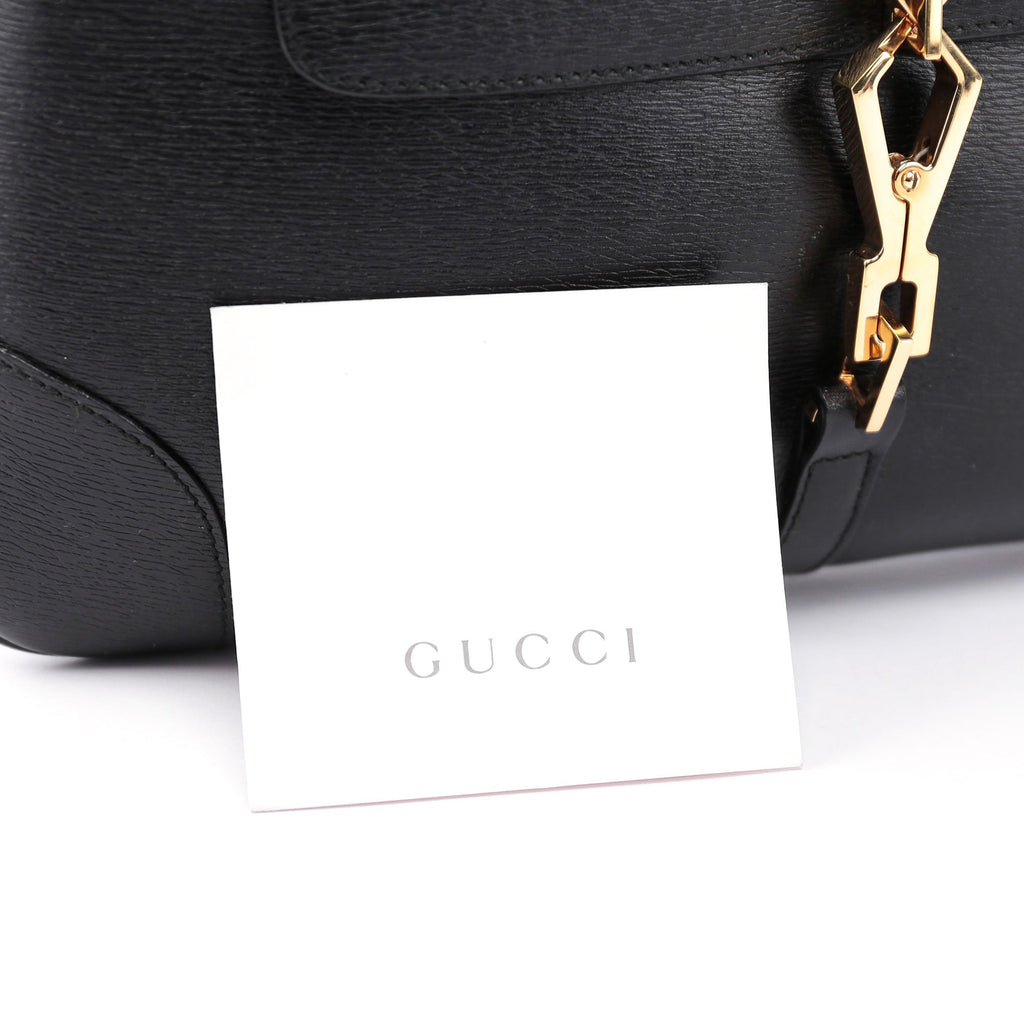 Black Jackie Bamboo Shoulder Bag