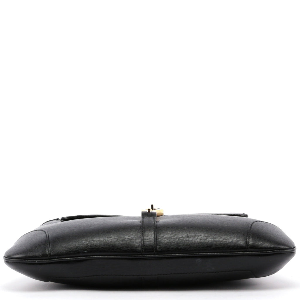 Black Jackie Bamboo Shoulder Bag