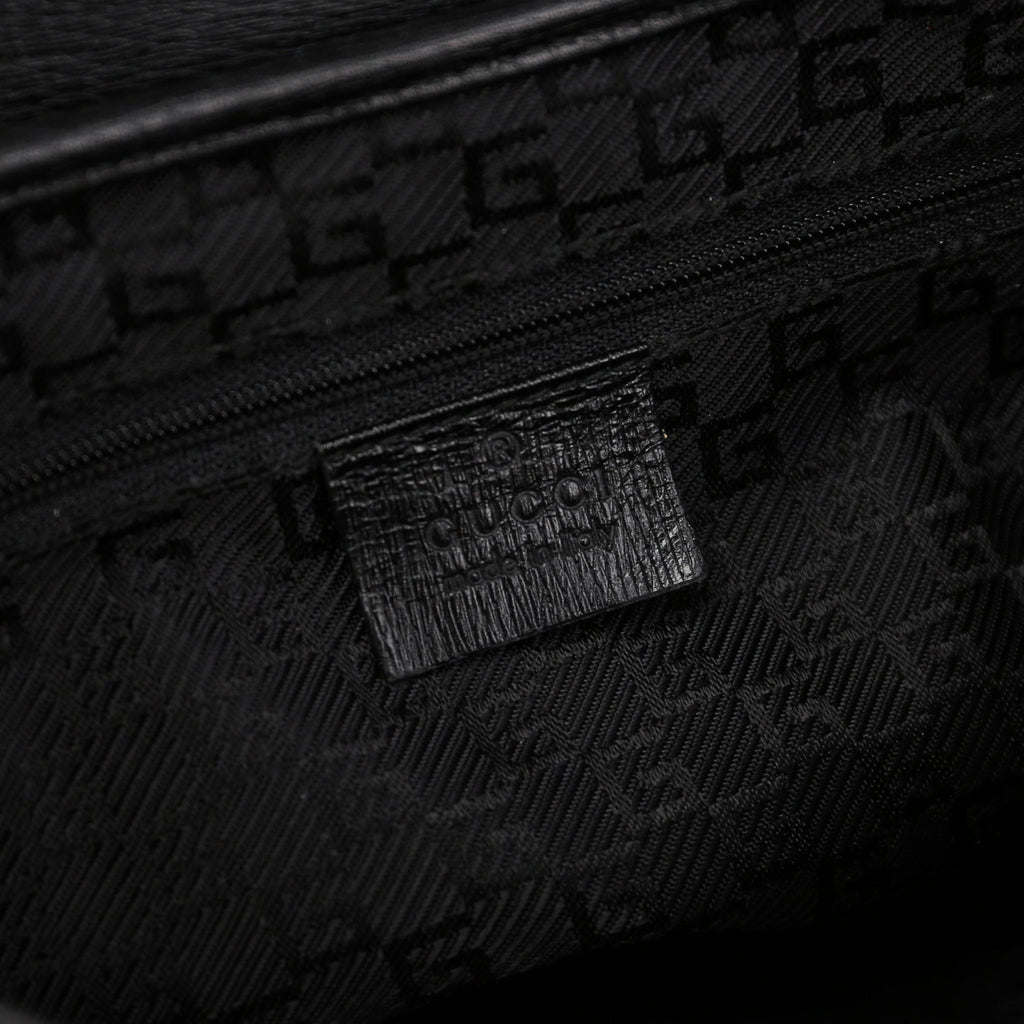 Black Jackie Bamboo Shoulder Bag