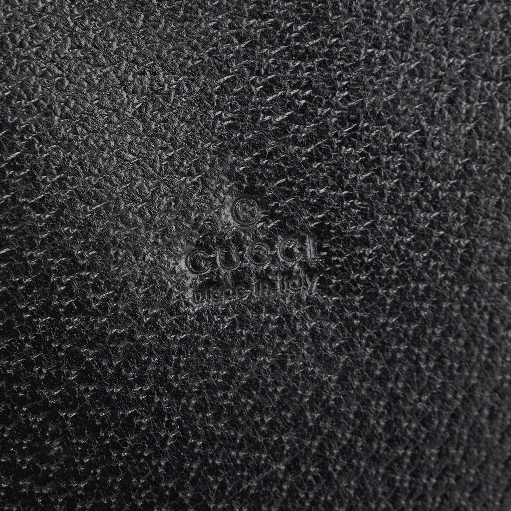 Black Leather Bamboo 2-Way Tote