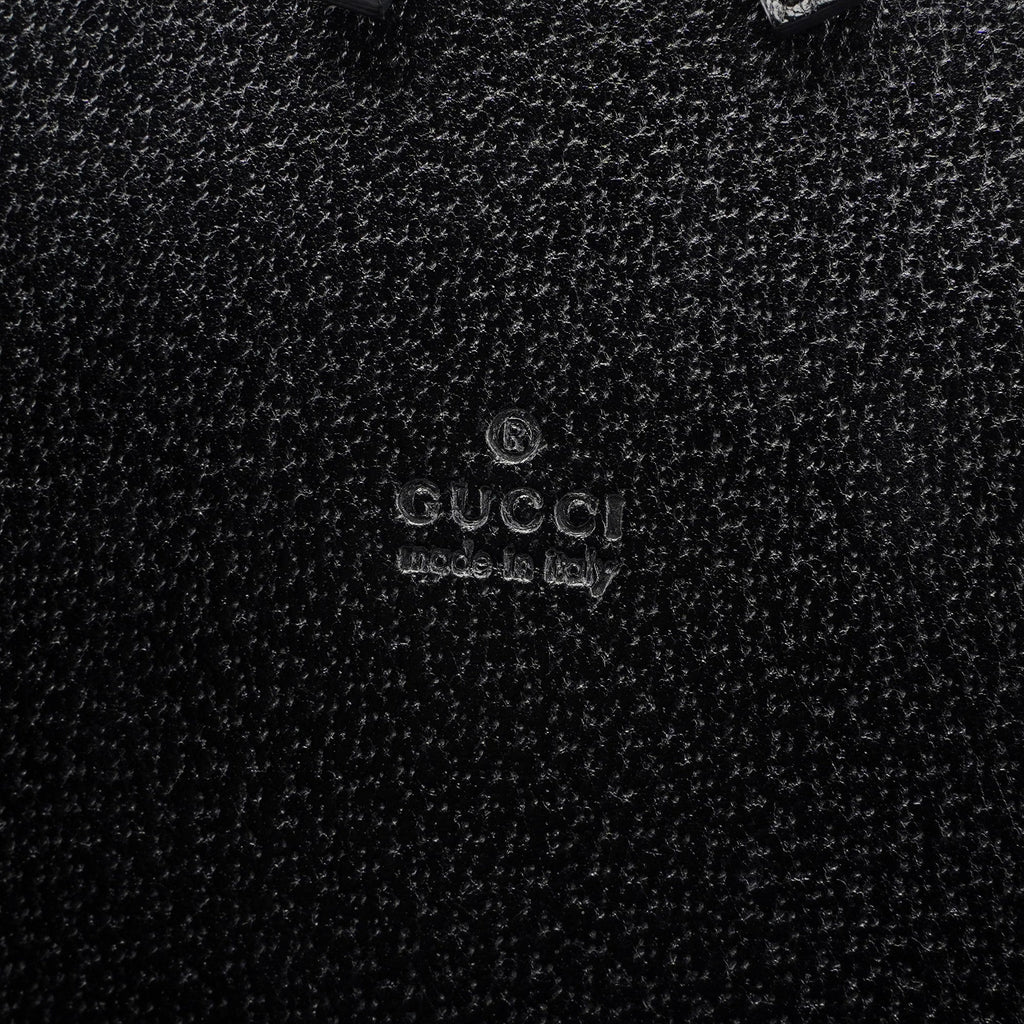 Black Leather Bamboo 2-Way Tote