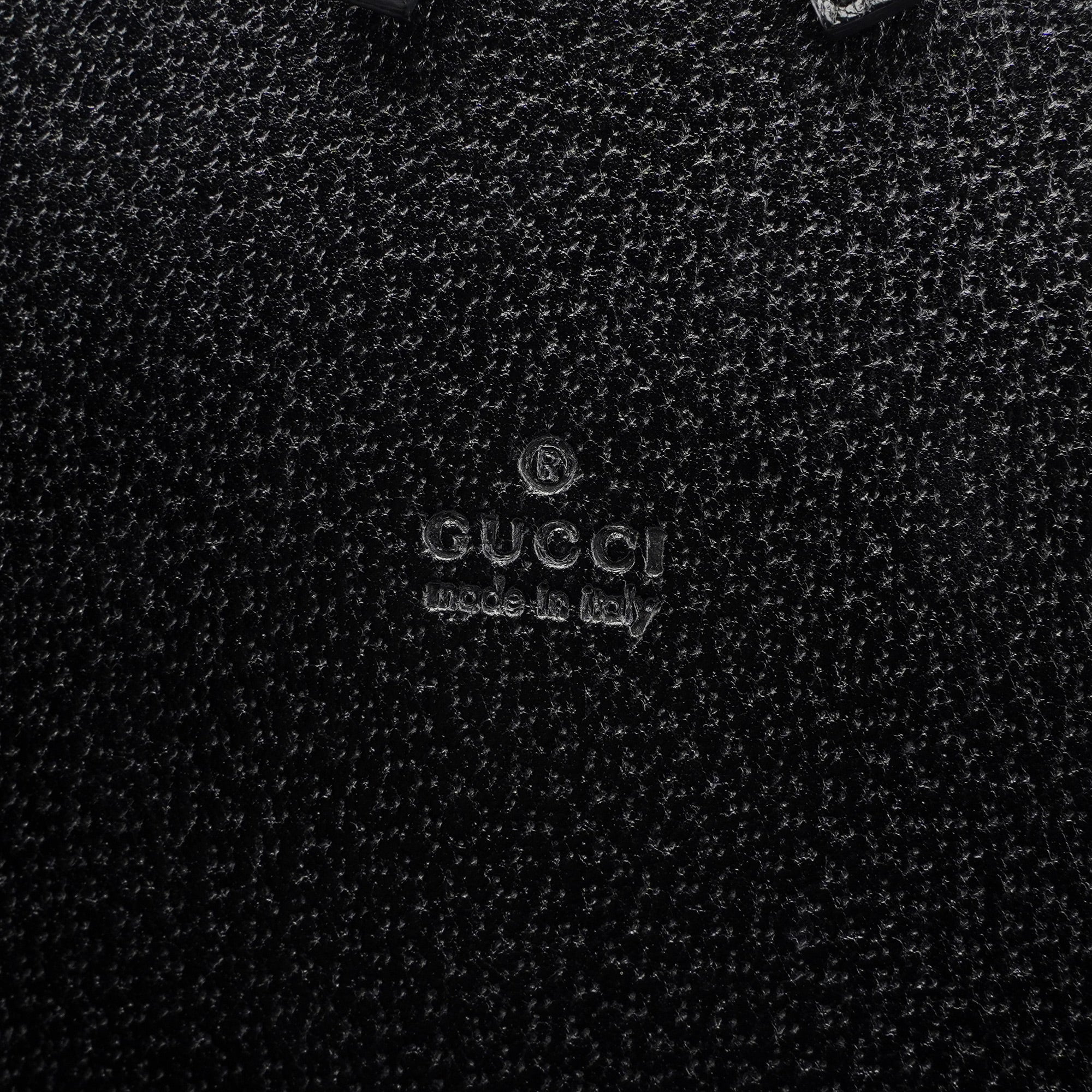 Black Leather Bamboo 2-Way Tote