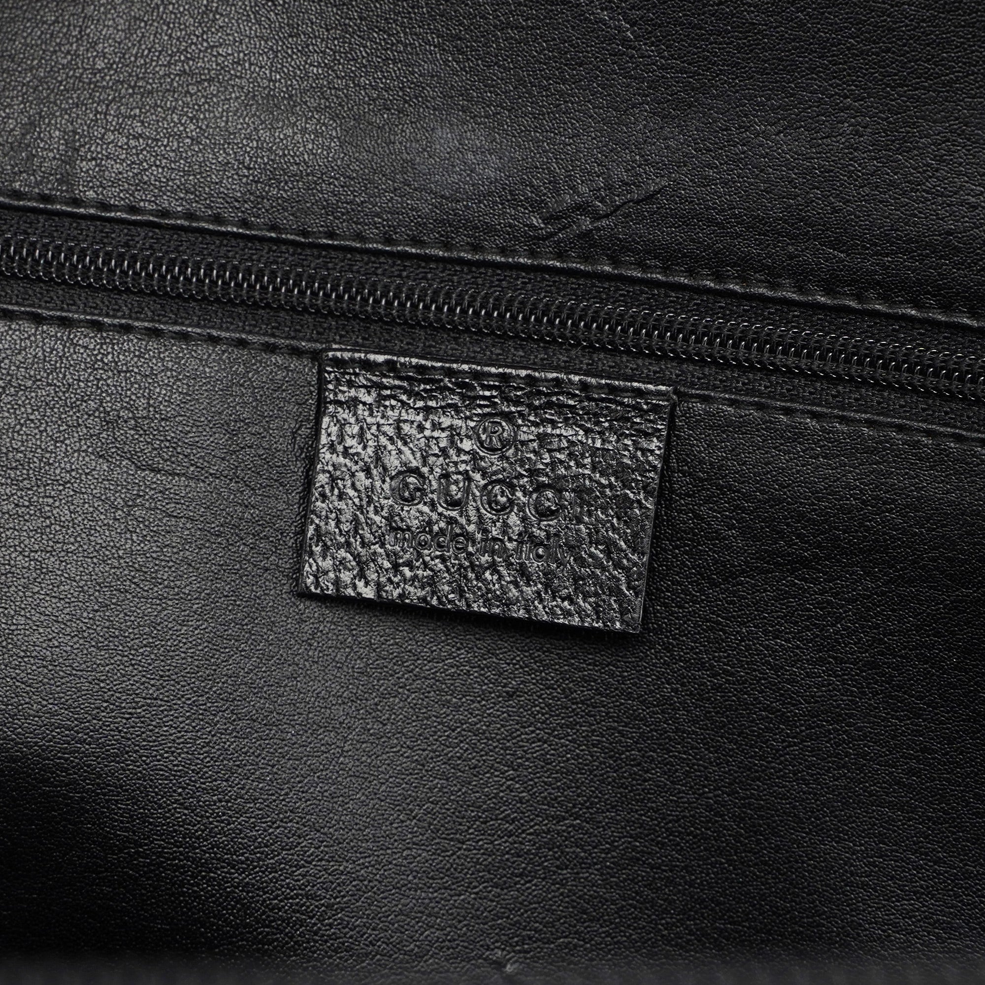 Black Leather Bamboo 2-Way Tote