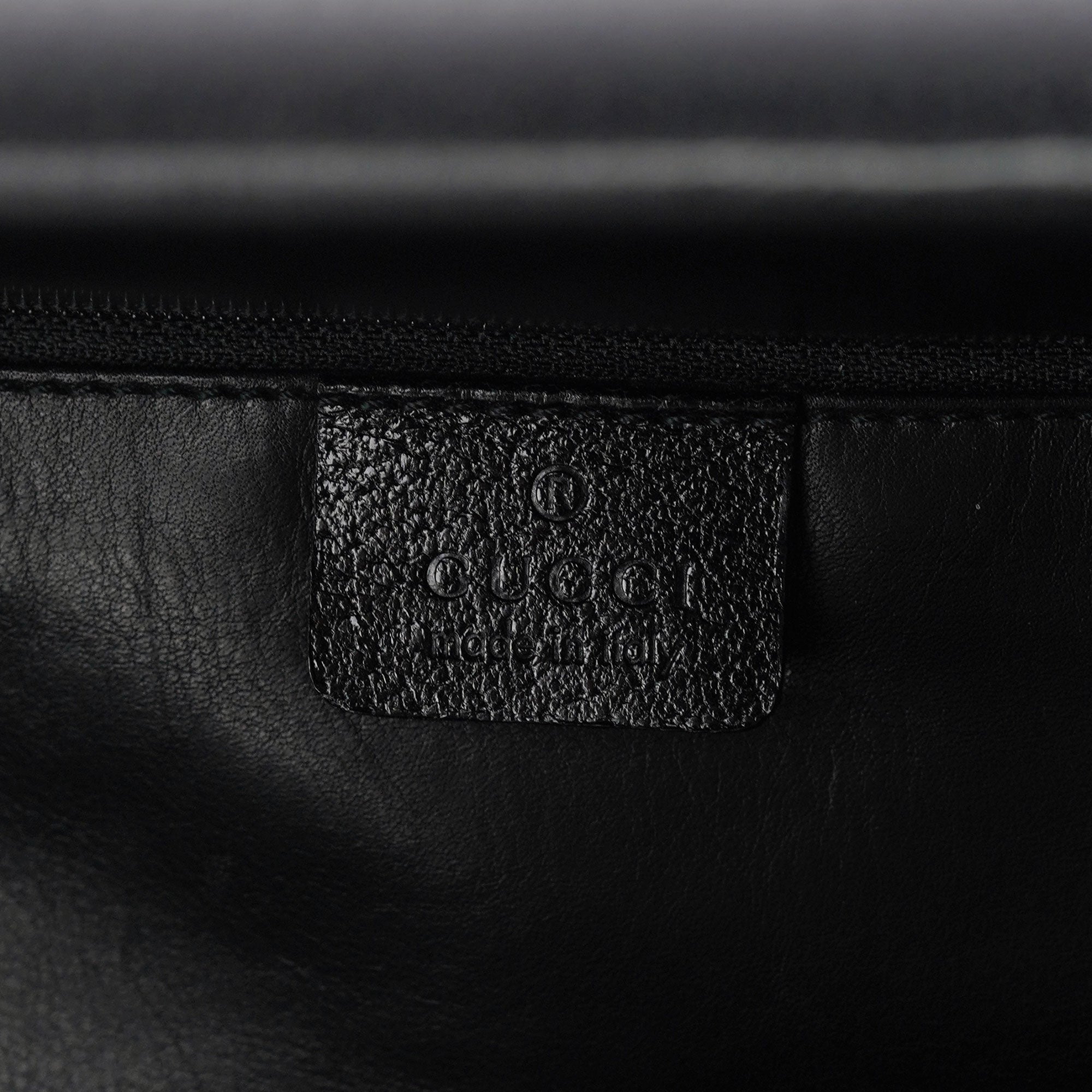 Black Leather Bamboo 2-Way Tote Bag