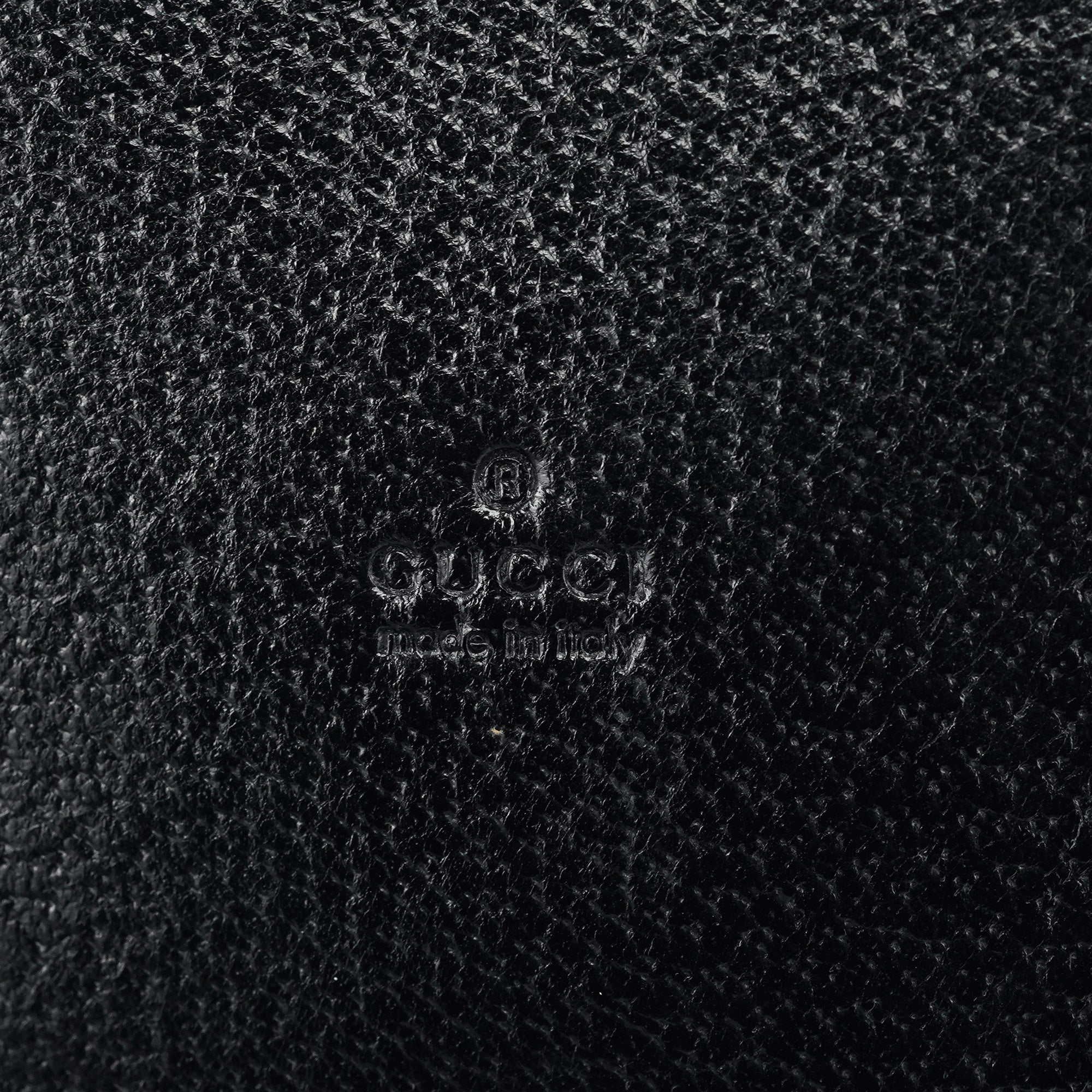 Black Leather Bamboo 2-Way Tote Bag
