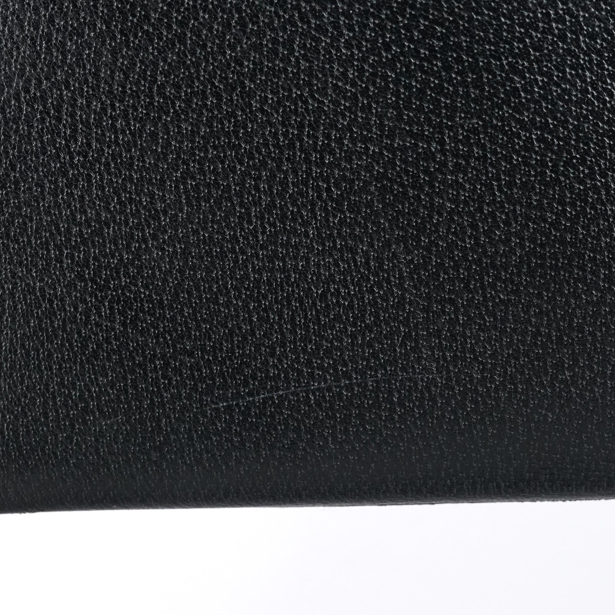 Black Leather Bamboo 2-Way Tote Bag