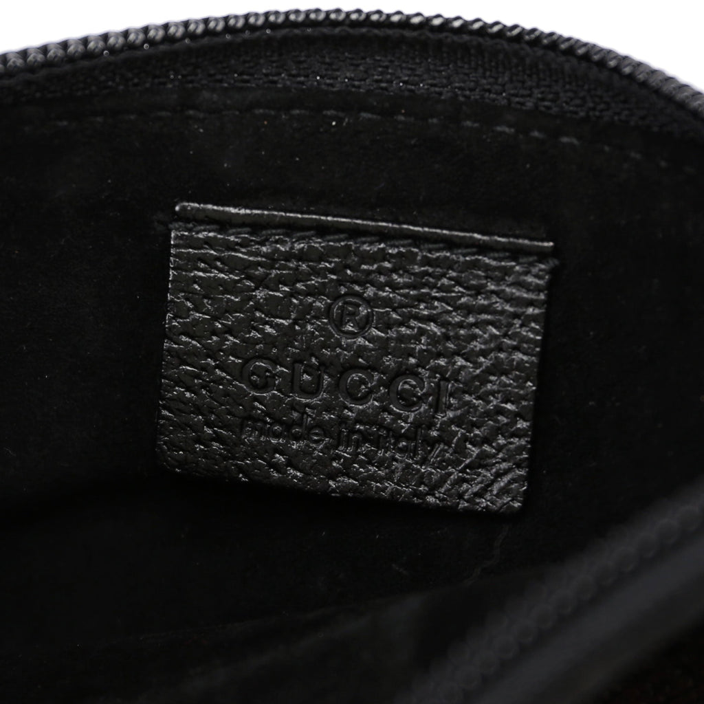 Black Leather Bamboo Hobo Bag