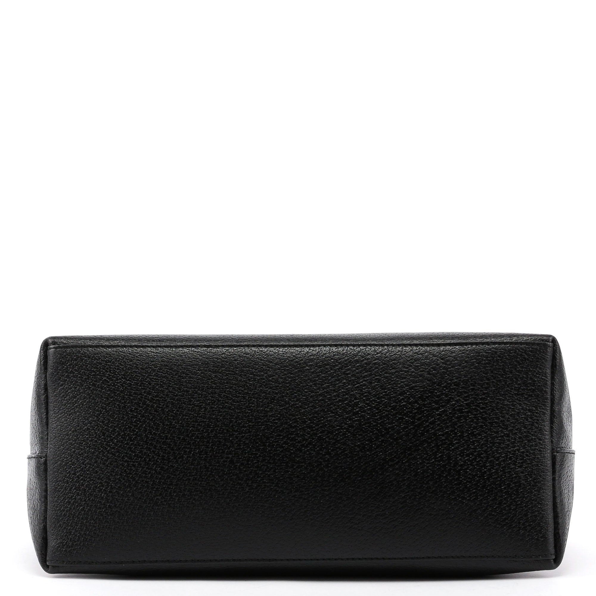 Black Leather Bamboo Hobo Bag