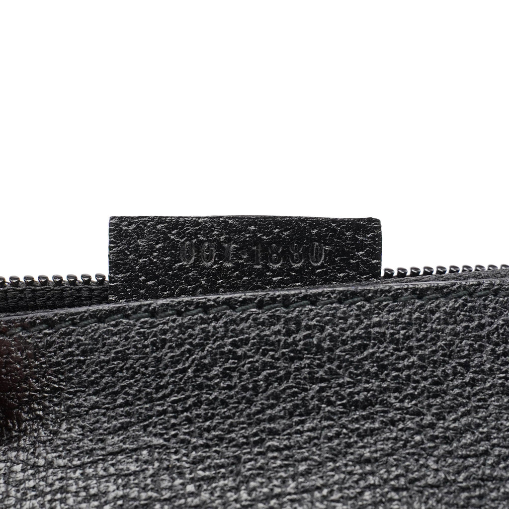 Black Leather Bamboo Hobo Shoulder Bag