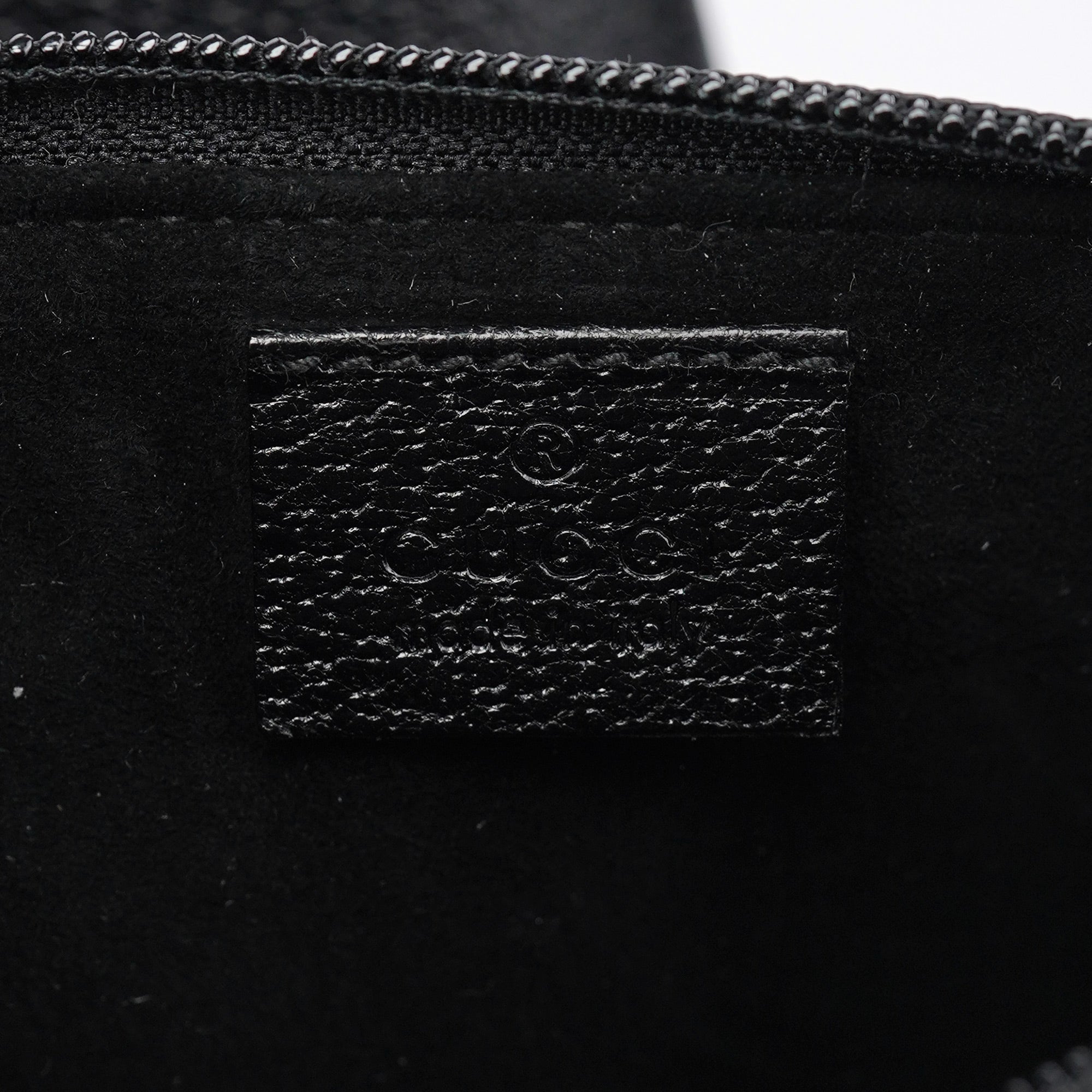 Black Leather Bamboo Shoulder Bag
