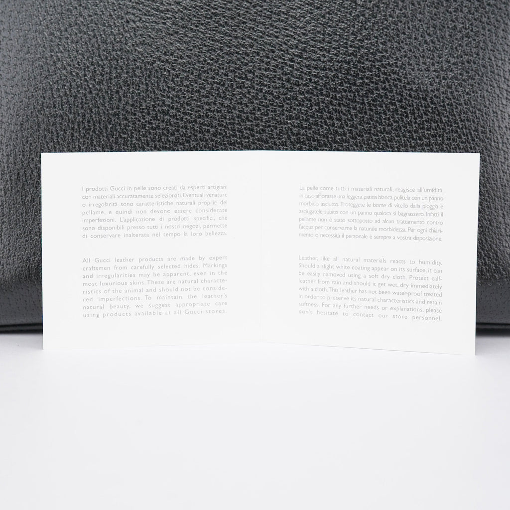 Black Leather Bamboo Shoulder Bag