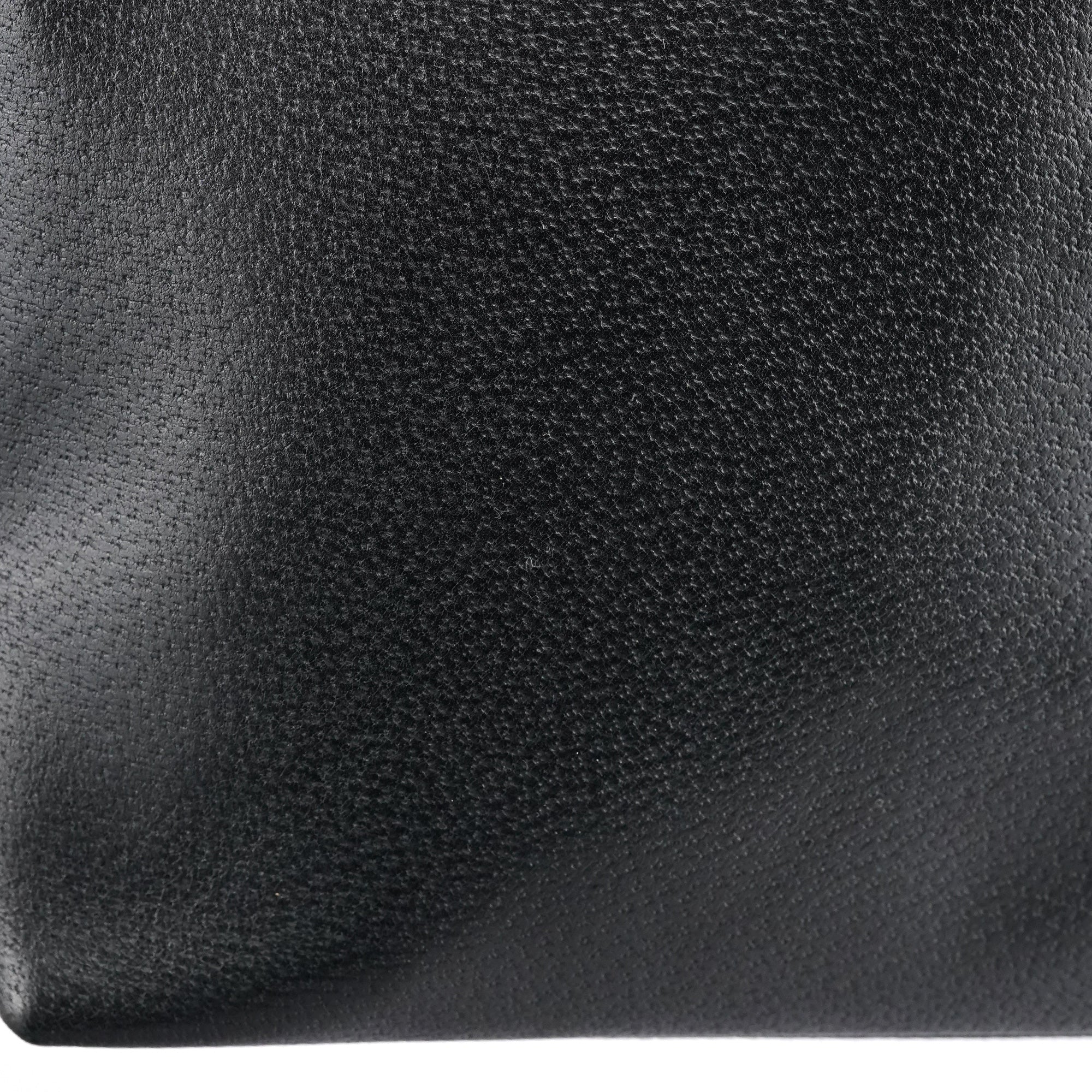 Black Leather Bamboo Shoulder Bag