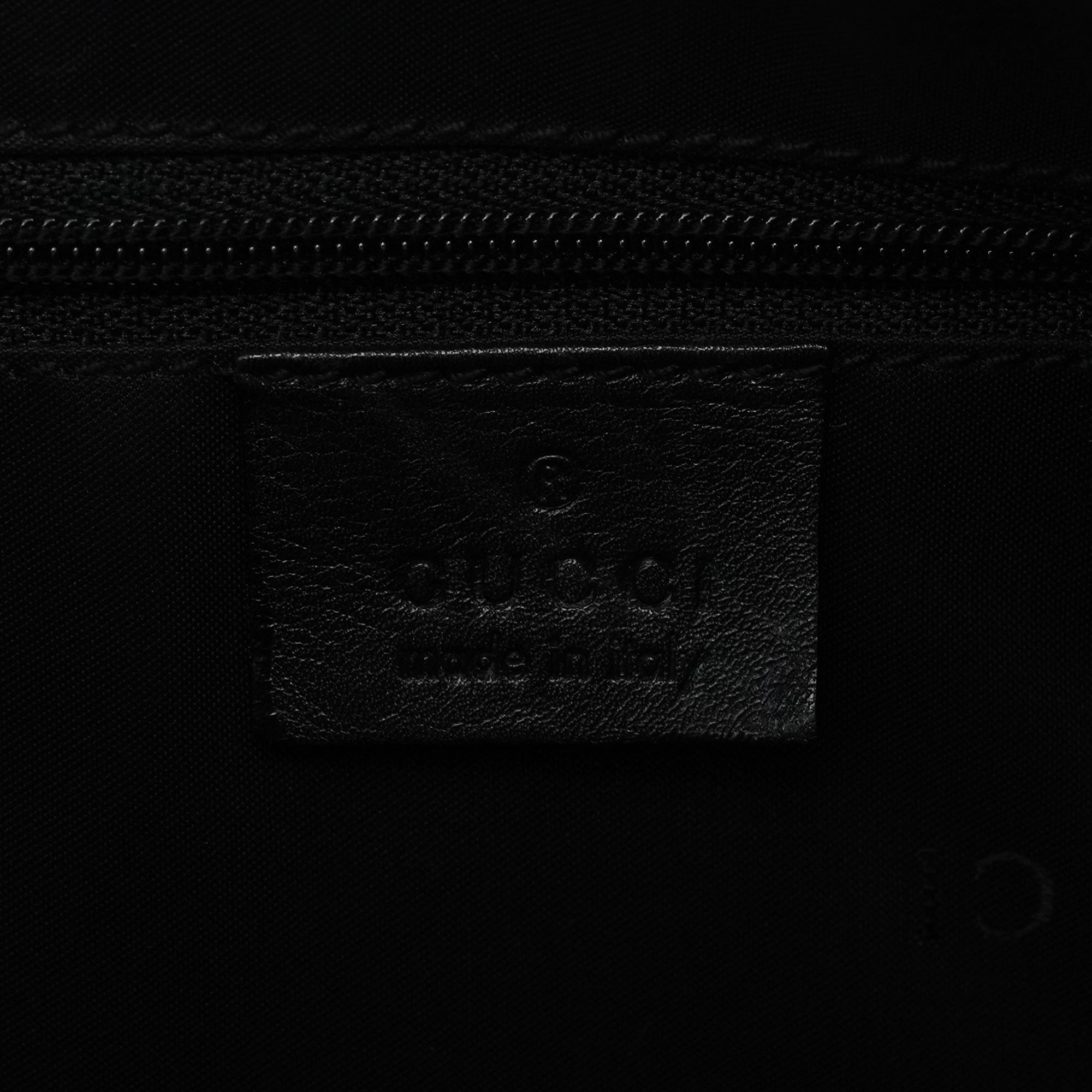 Black Leather Bamboo Shoulder Bag