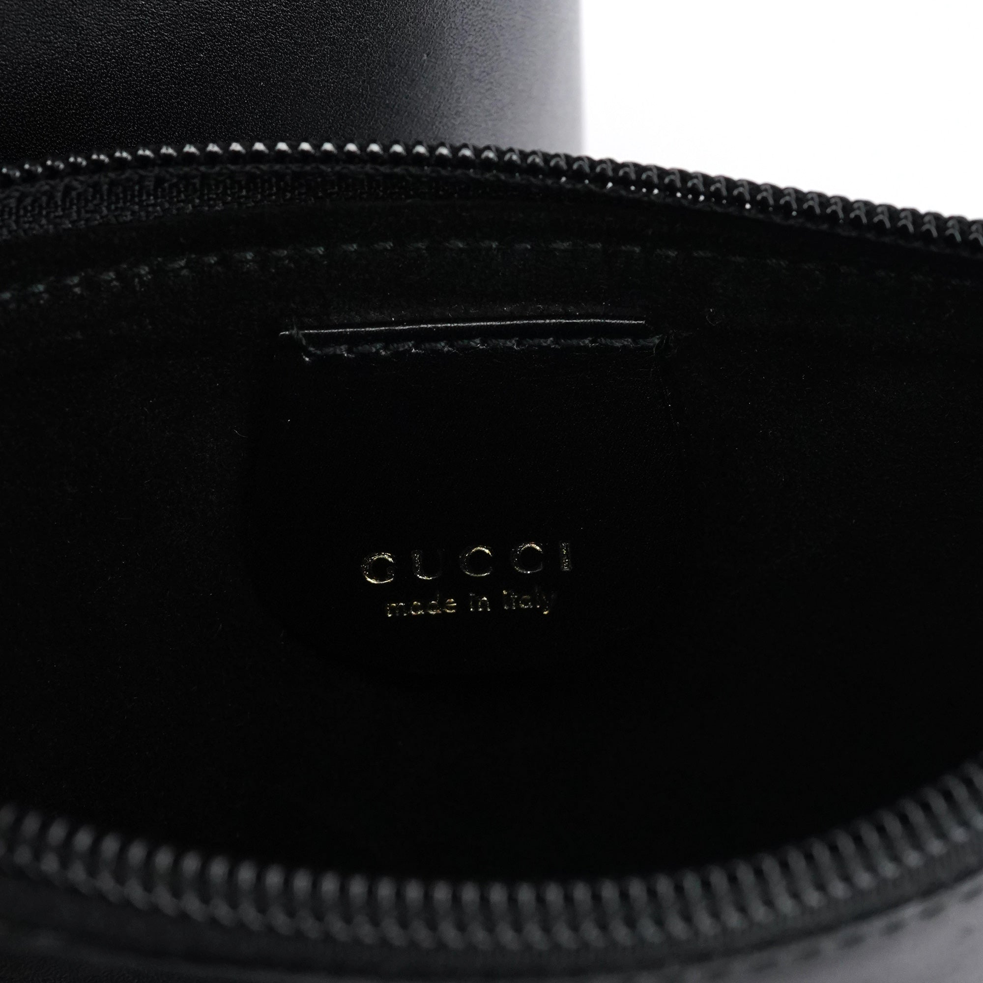 Black Leather Bamboo Shoulder Bag