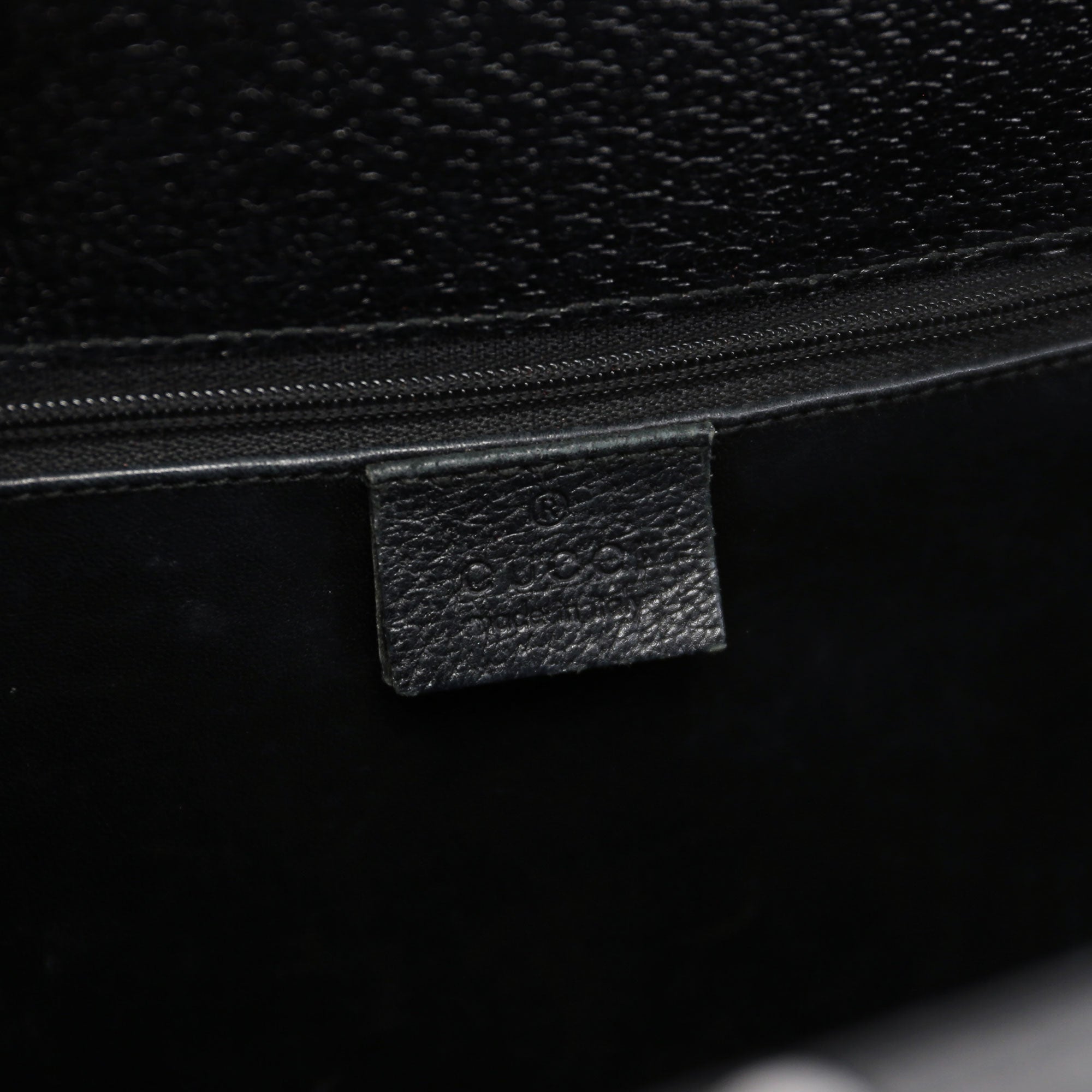 Black Leather Bamboo Tote