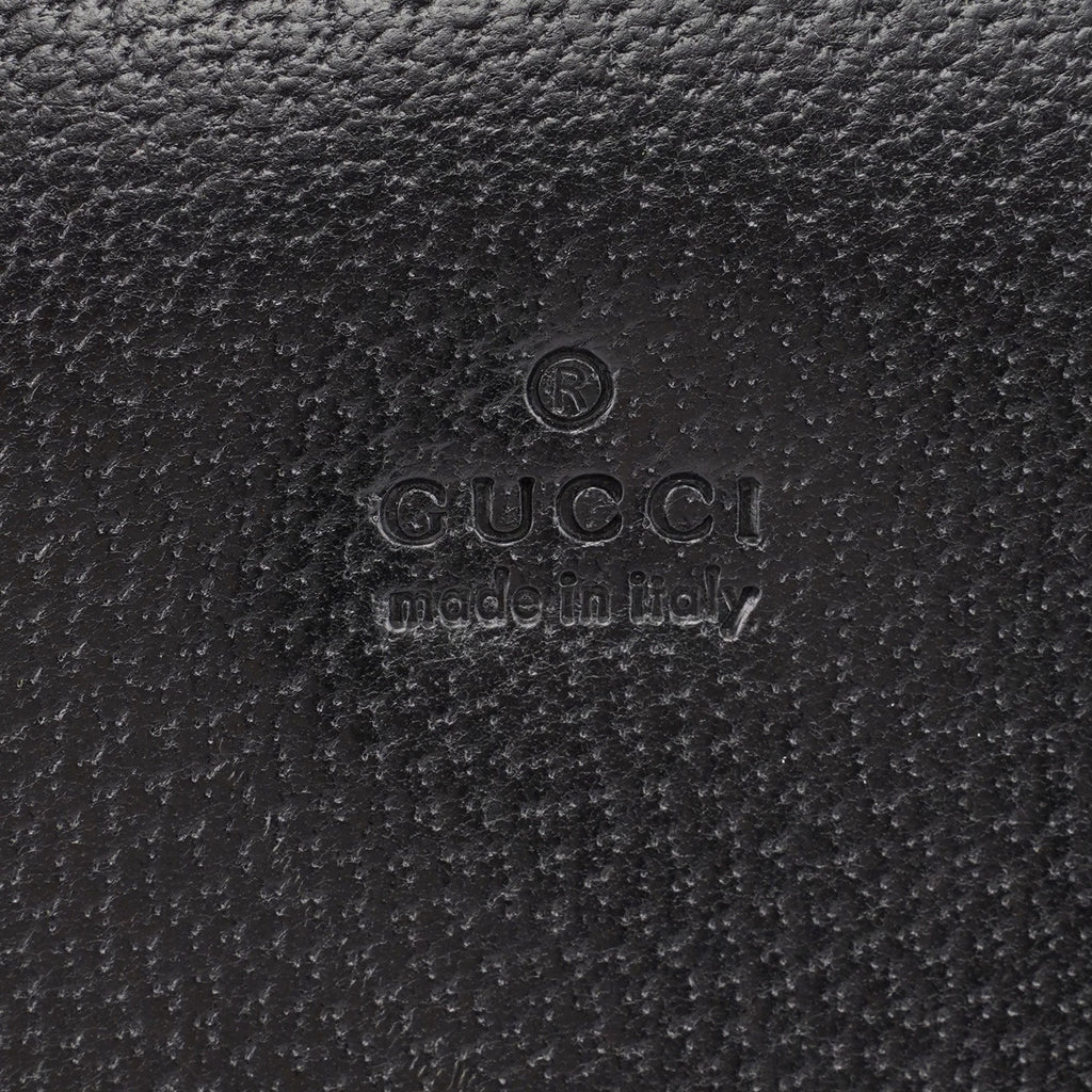 Black Leather Bamboo Tote