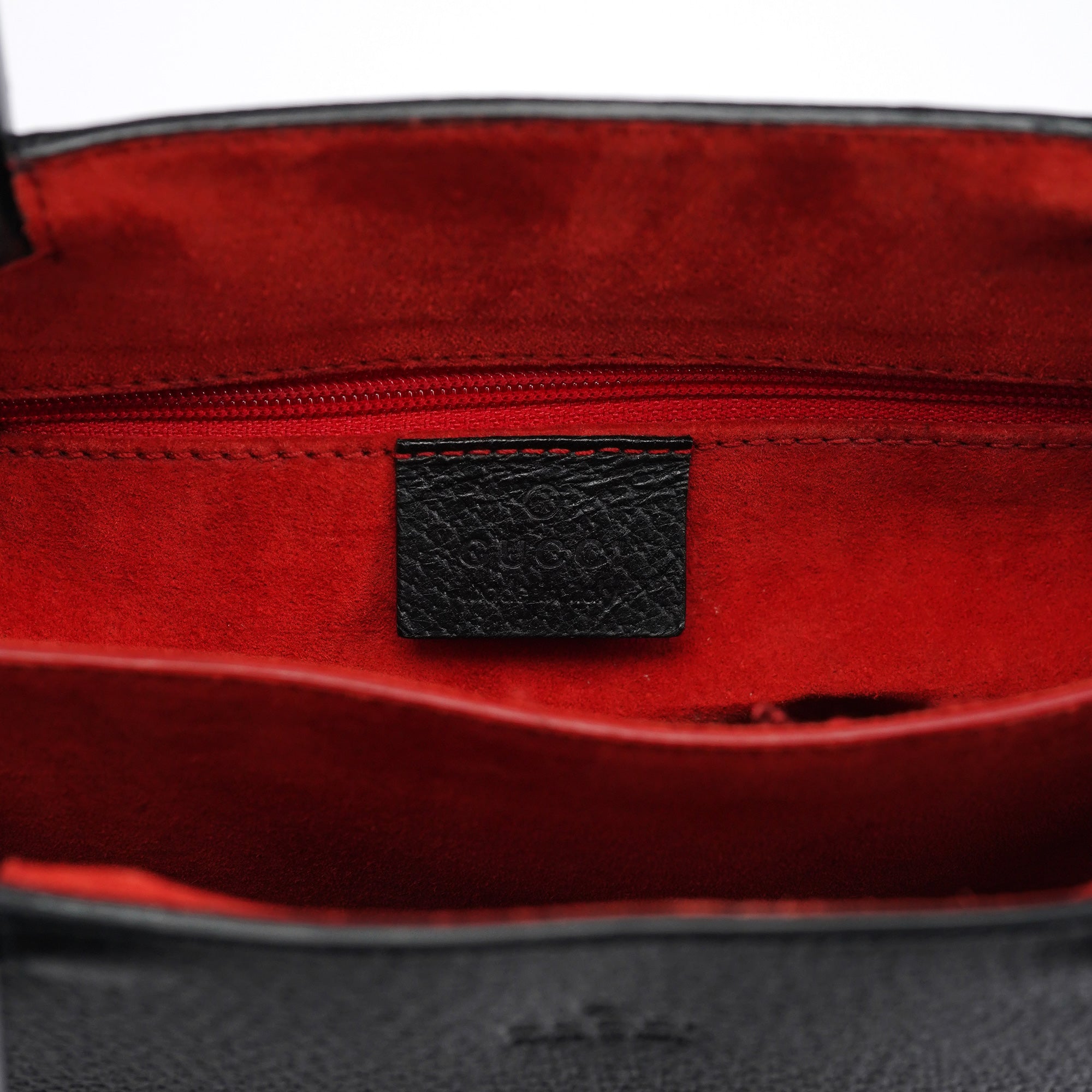 Black Leather Bamboo Tote Bag
