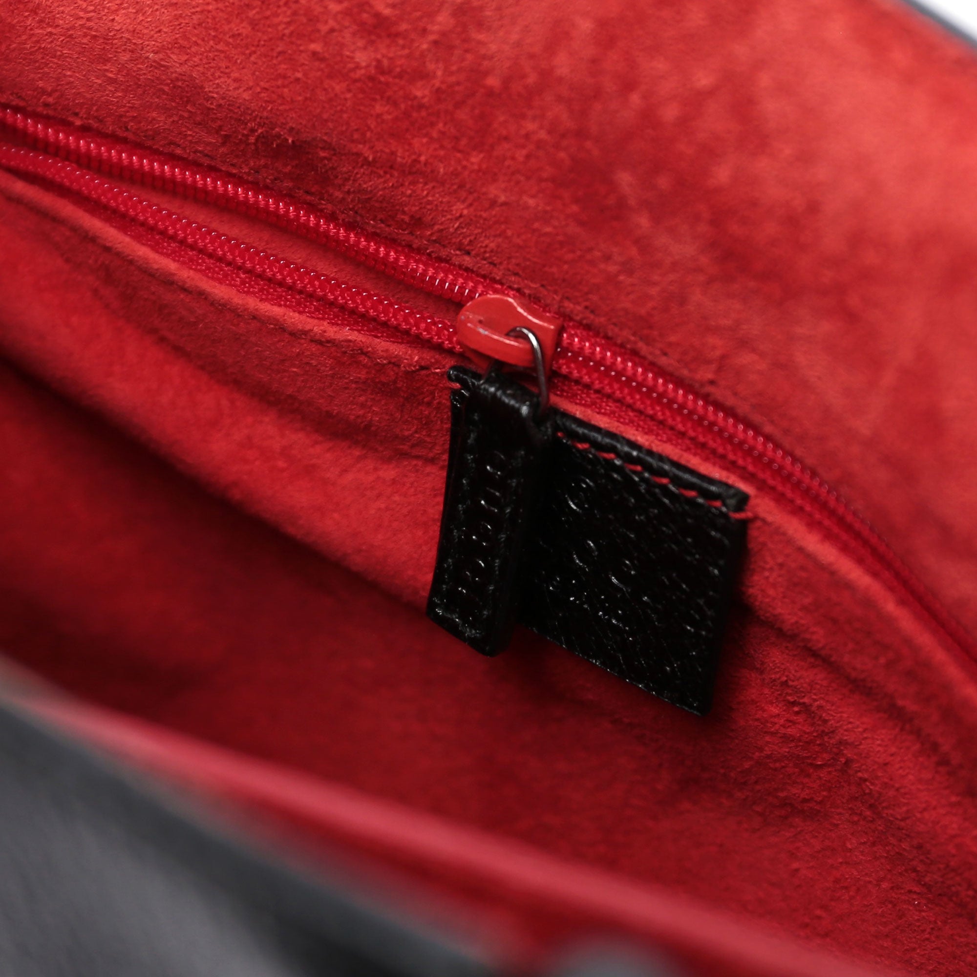 Black Leather Bamboo Tote Bag