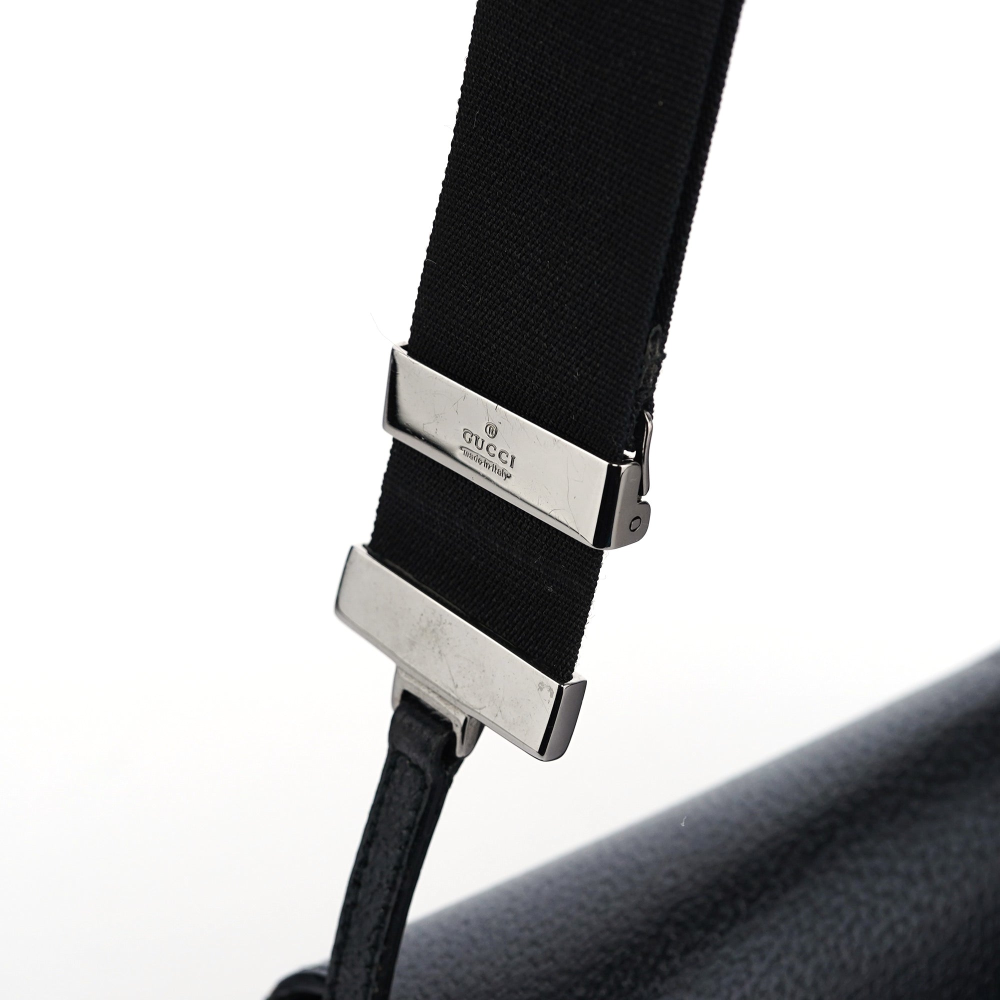 Black Leather Crossbody Shoulder Bag