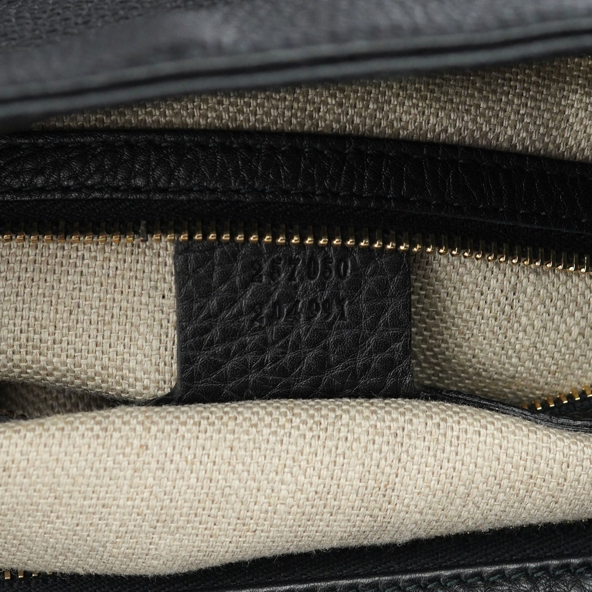 Black Leather Hobo Shoulder Bag