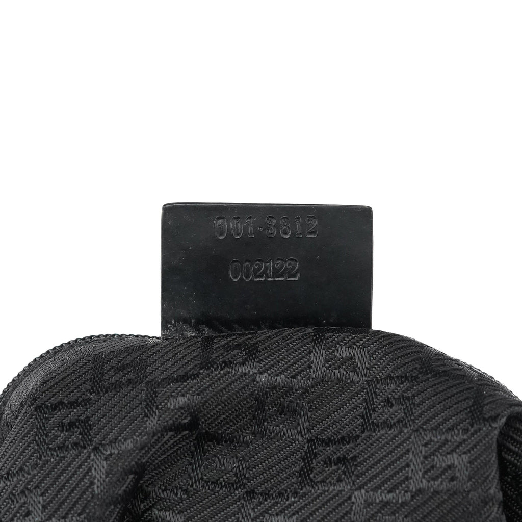 Black Leather Hobo Shoulder Bag