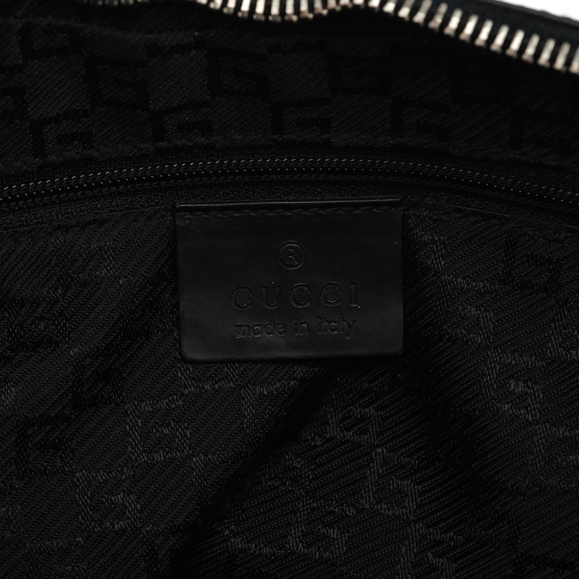 Black Leather Hobo Shoulder Bag