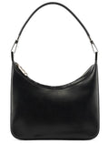 Black Leather Hobo Shoulder Bag