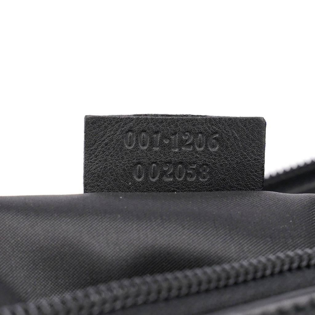 Black Leather Hobo Shoulder Bag