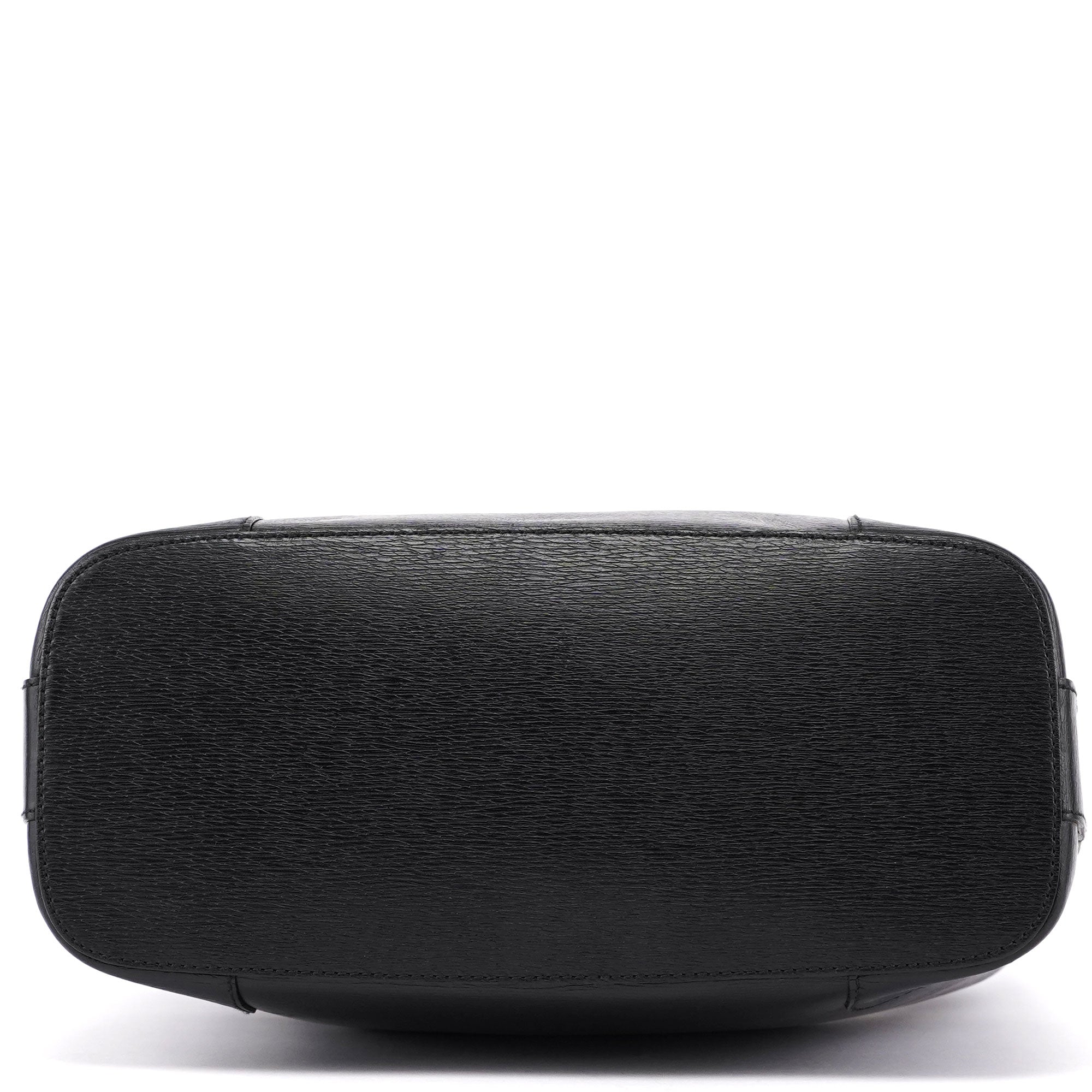 Black Leather Hobo Shoulder Bag