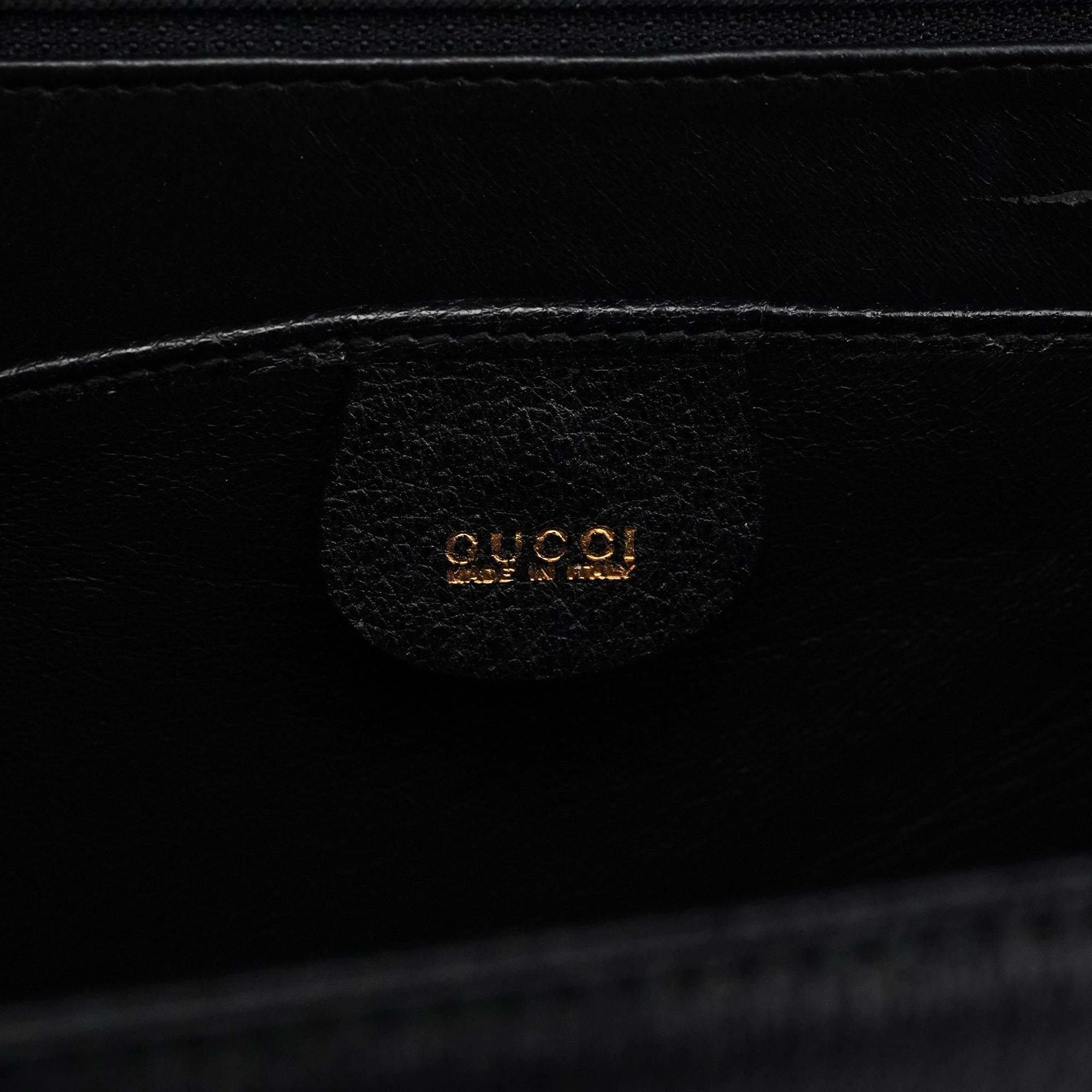 Black Leather Lady Lock 2-Way Bag