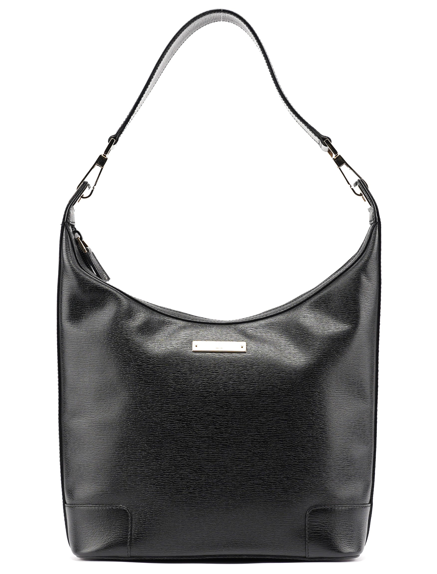 Black Leather Shoulder Bag