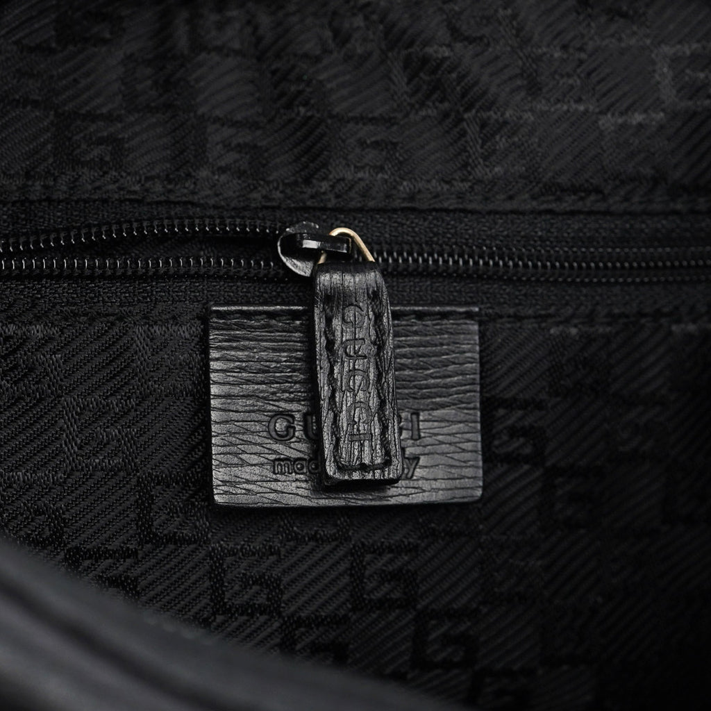 Black Leather Shoulder Bag