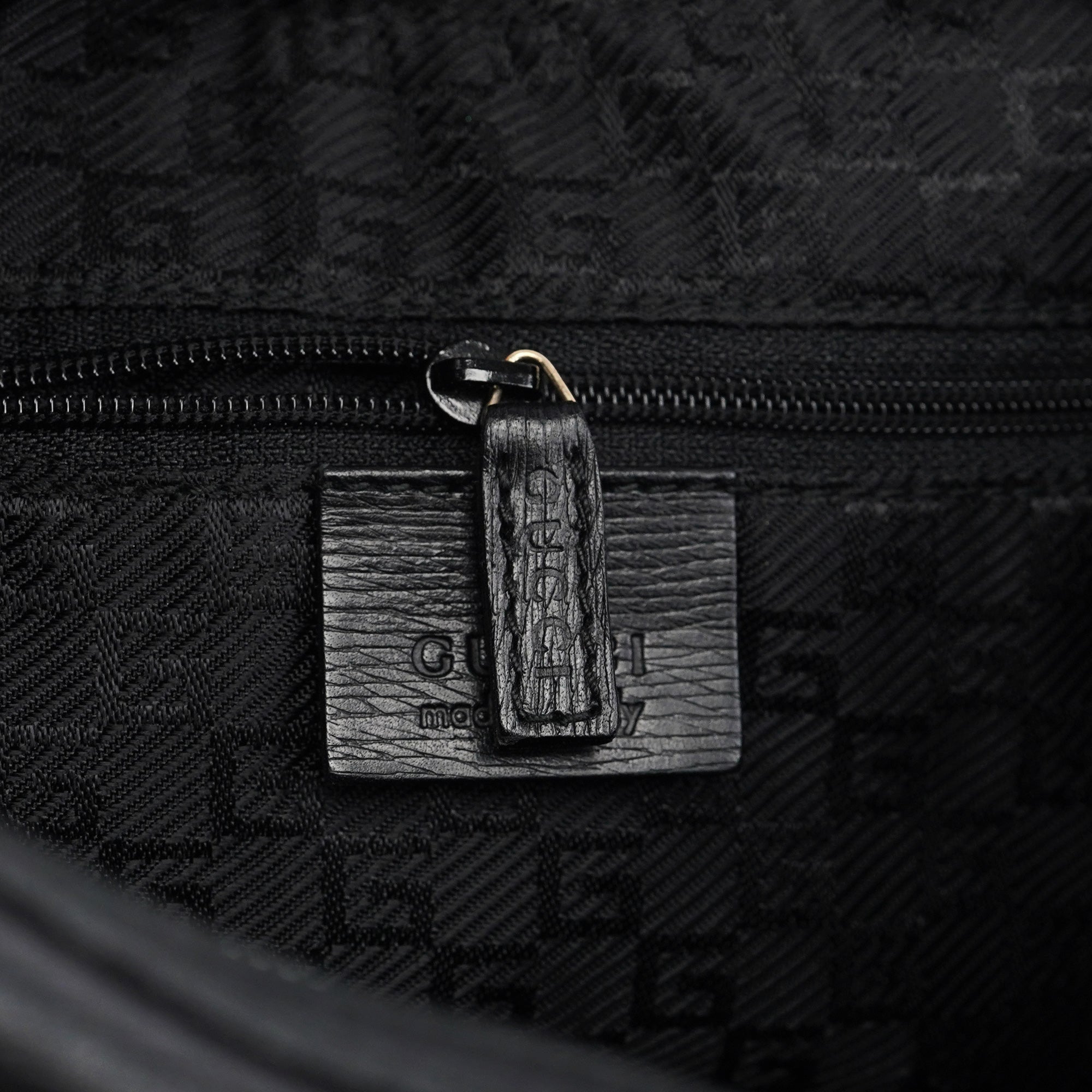 Black Leather Shoulder Bag