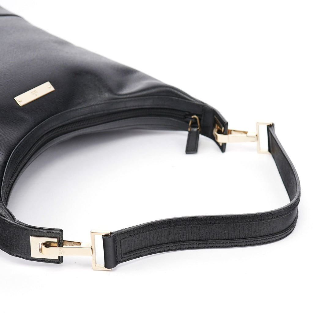 Black Leather Shoulder Bag