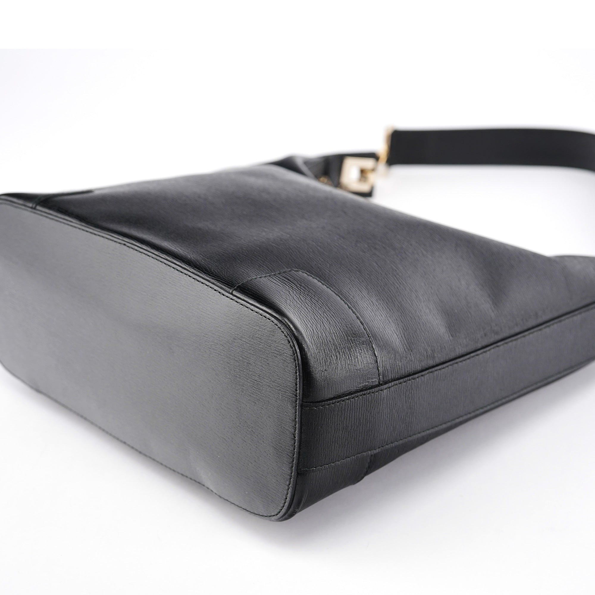 Black Leather Shoulder Bag
