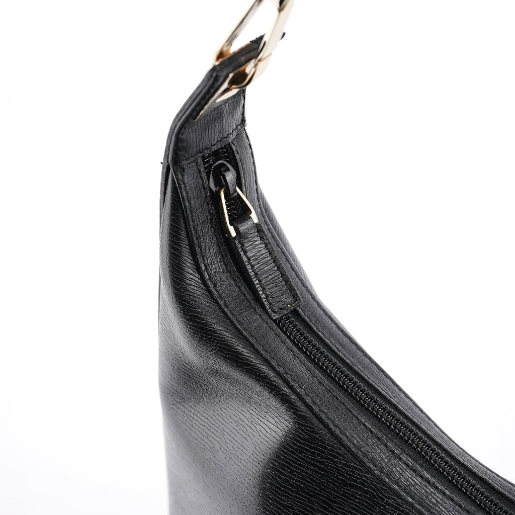 Black Leather Shoulder Bag