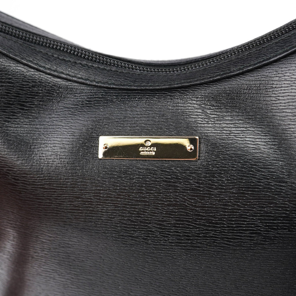 Black Leather Shoulder Bag