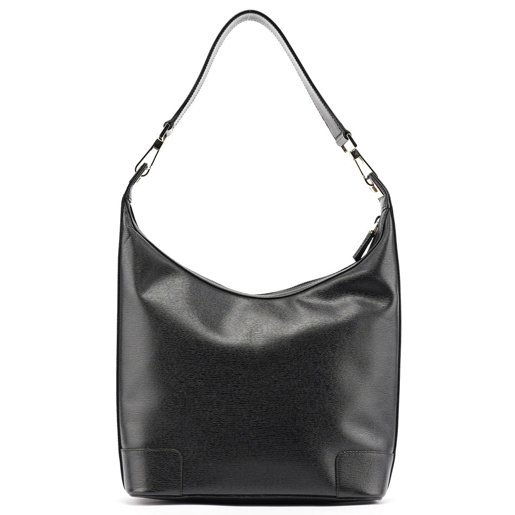 Black Leather Shoulder Bag