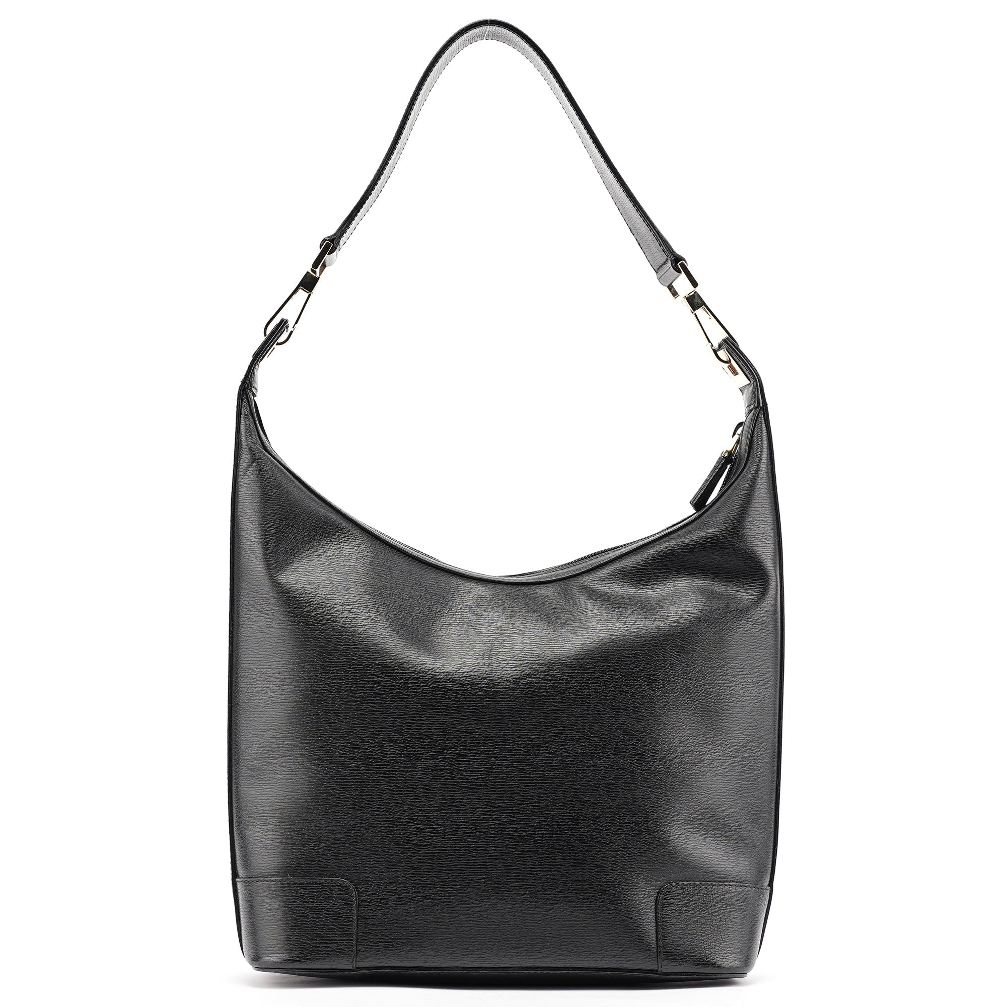 Black Leather Shoulder Bag