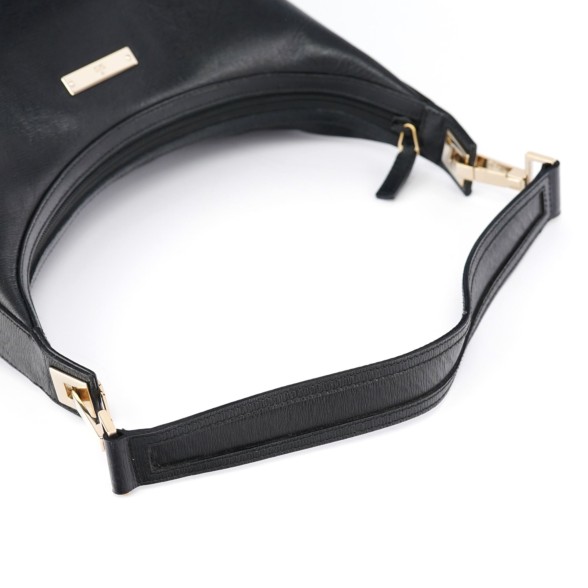 Black Leather Shoulder Bag