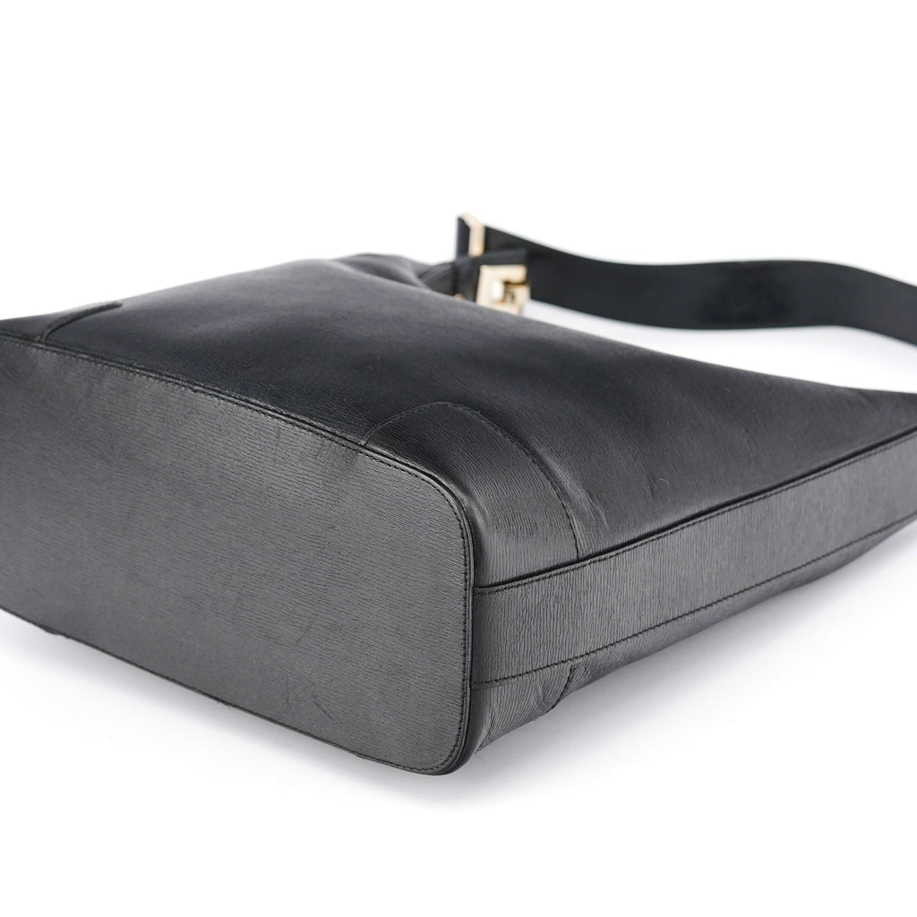 Black Leather Shoulder Bag