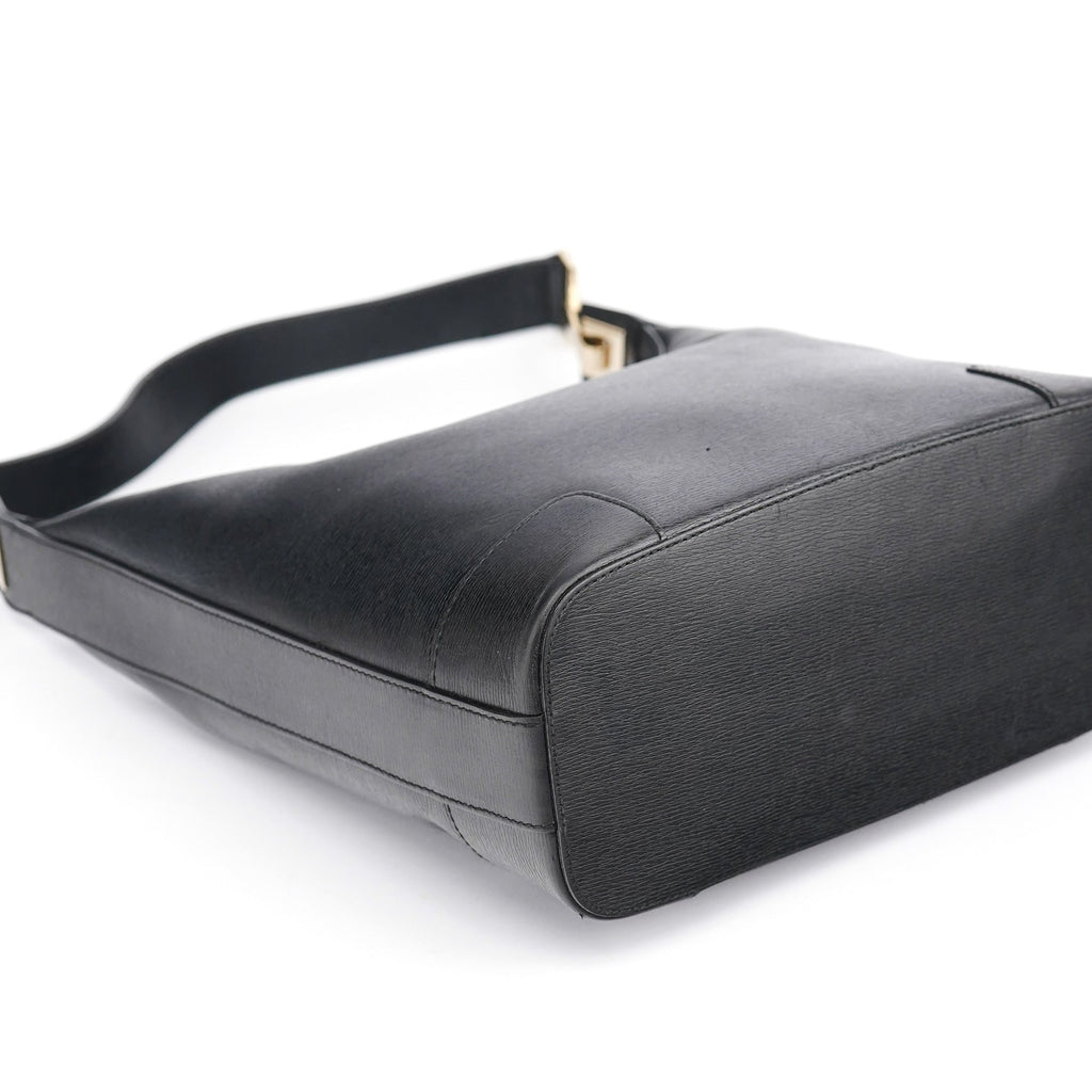 Black Leather Shoulder Bag