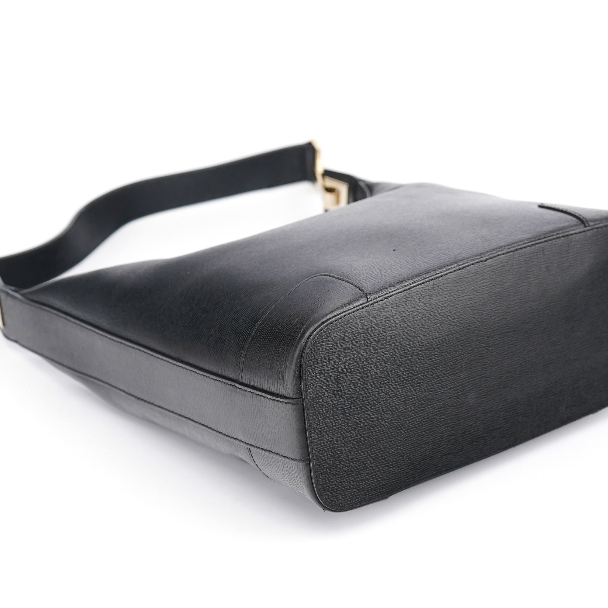 Black Leather Shoulder Bag